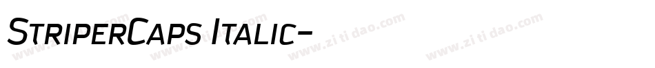 StriperCaps Italic字体转换